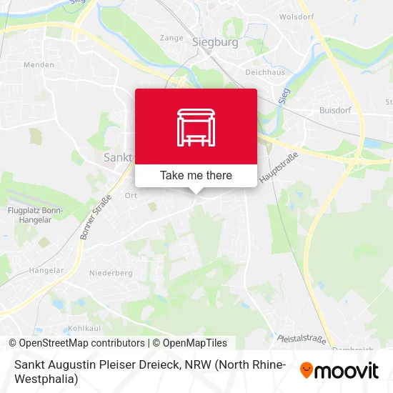 Карта Sankt Augustin Pleiser Dreieck