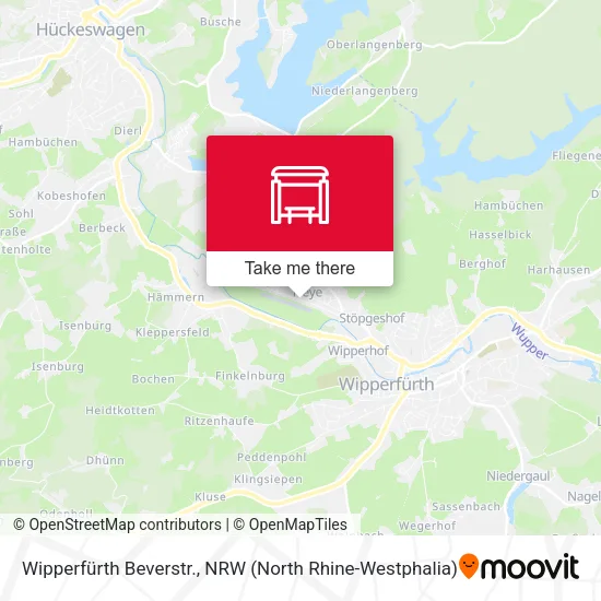 Карта Wipperfürth Beverstr.