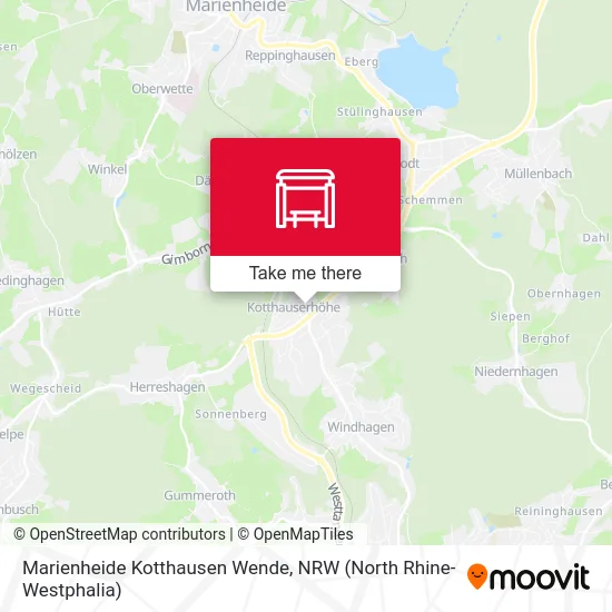 Marienheide Kotthausen Wende map