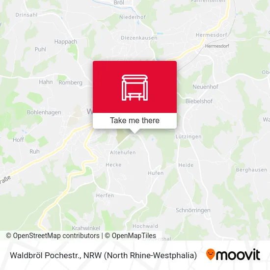 Карта Waldbröl Pochestr.