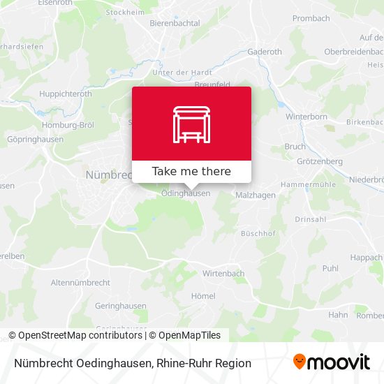 Nümbrecht Oedinghausen map
