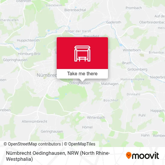 Nümbrecht Oedinghausen map