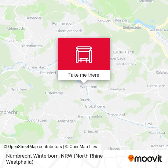 Nümbrecht Winterborn map