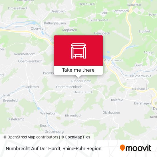 Nümbrecht Auf Der Hardt map