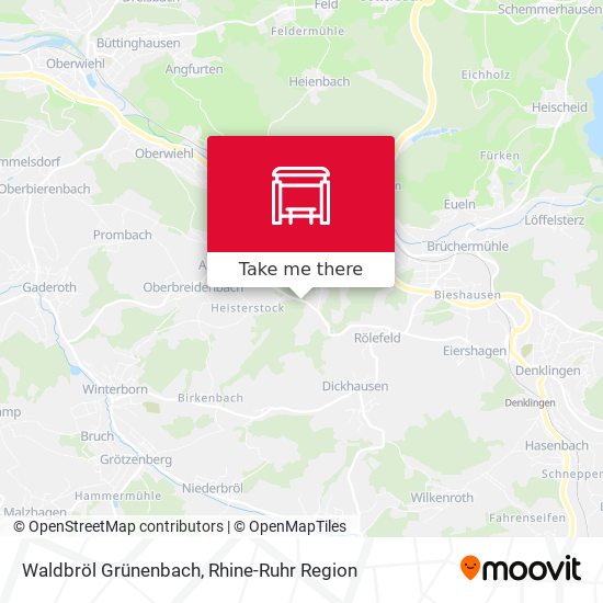 Waldbröl Grünenbach map