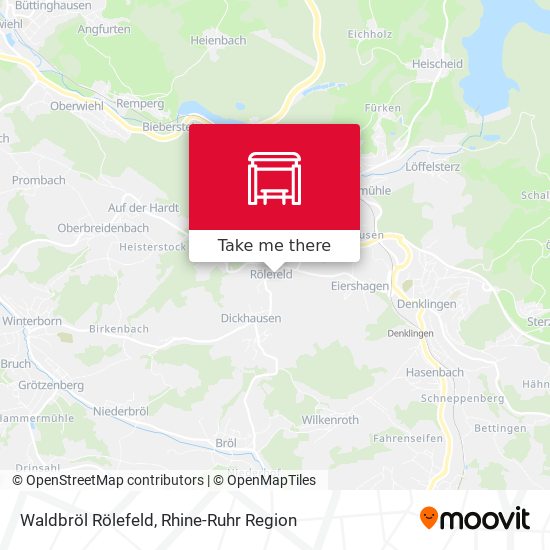 Waldbröl Rölefeld map
