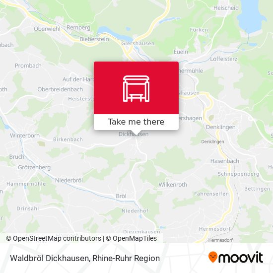 Waldbröl Dickhausen map