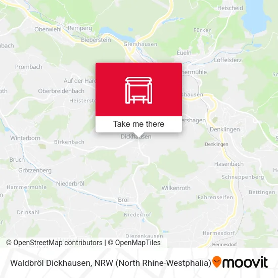 Карта Waldbröl Dickhausen