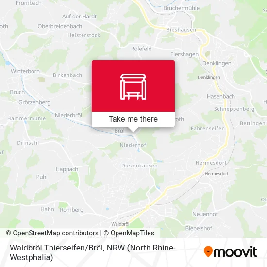 Карта Waldbröl Thierseifen/Bröl