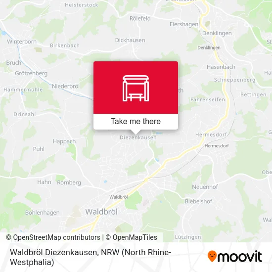 Карта Waldbröl Diezenkausen