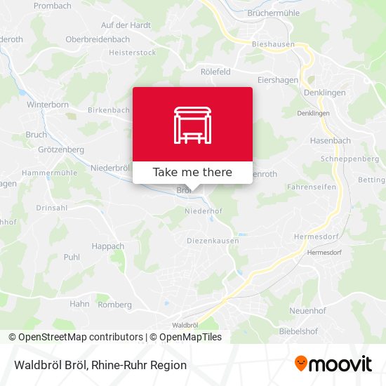 Waldbröl Bröl map