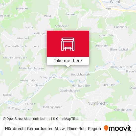 Nümbrecht Gerhardsiefen Abzw. map