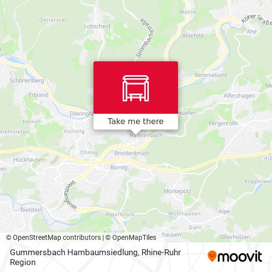 Gummersbach Hambaumsiedlung map