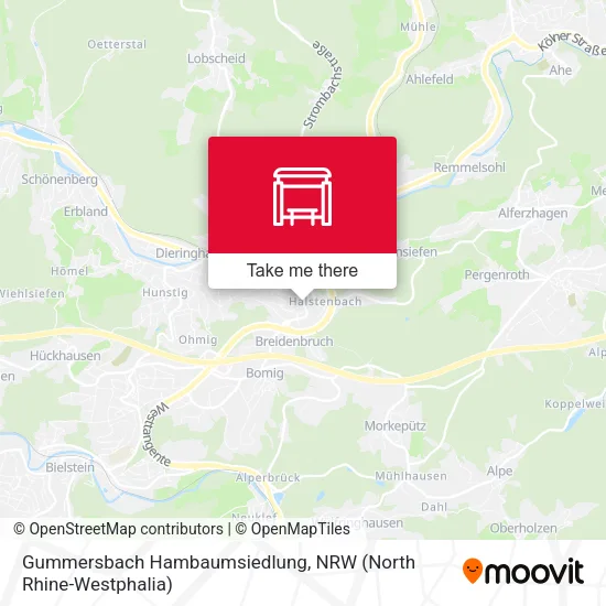 Карта Gummersbach Hambaumsiedlung