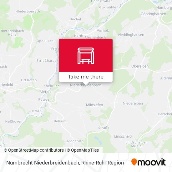 Nümbrecht Niederbreidenbach map
