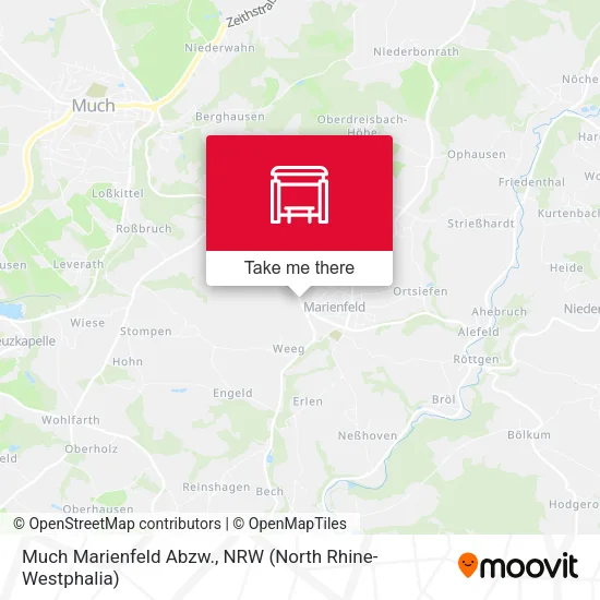 Карта Much Marienfeld Abzw.