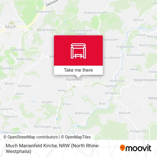 Карта Much Marienfeld Kirche