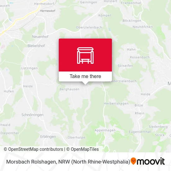 Morsbach Rolshagen map