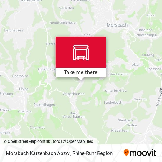 Morsbach Katzenbach Abzw. map