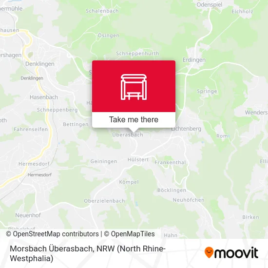 Morsbach Überasbach map