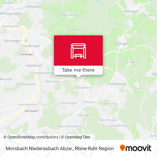 Morsbach Niederasbach Abzw. map