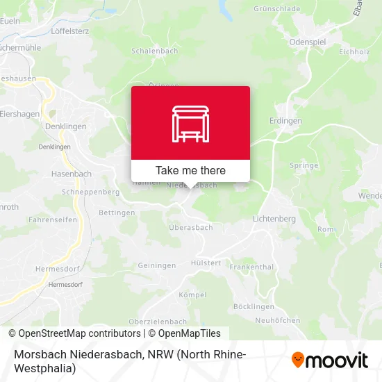Карта Morsbach Niederasbach