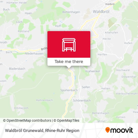 Waldbröl Grunewald map