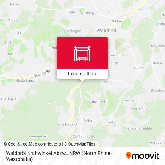 Карта Waldbröl Krahwinkel Abzw.