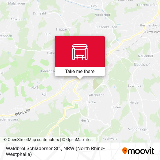 Карта Waldbröl Schladerner Str.