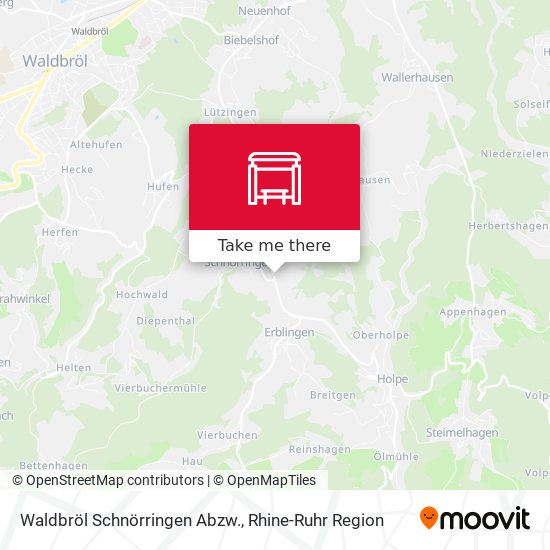 Waldbröl Schnörringen Abzw. map