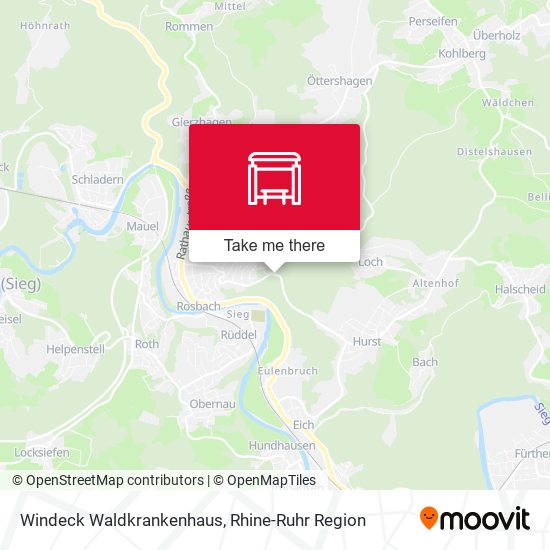 Windeck Waldkrankenhaus map