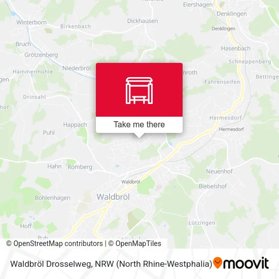 Карта Waldbröl Drosselweg