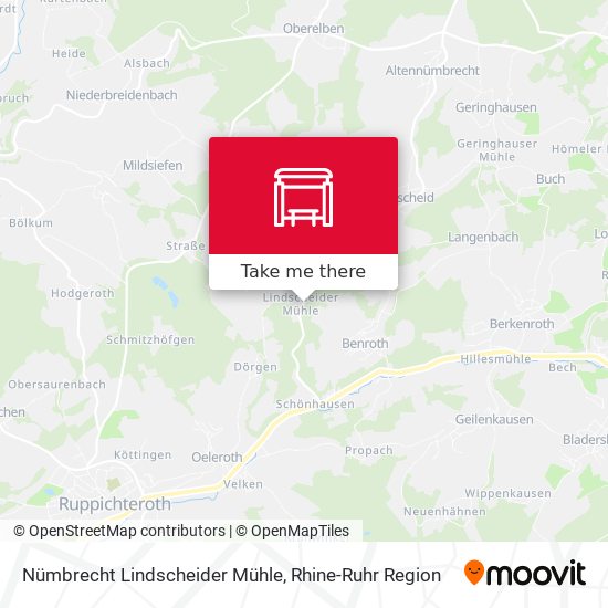 Nümbrecht Lindscheider Mühle map