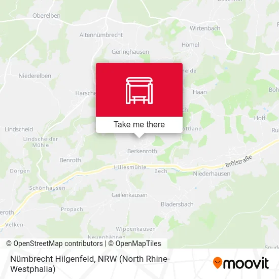 Nümbrecht Hilgenfeld map