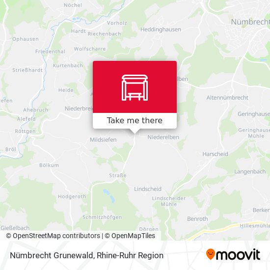 Nümbrecht Grunewald map