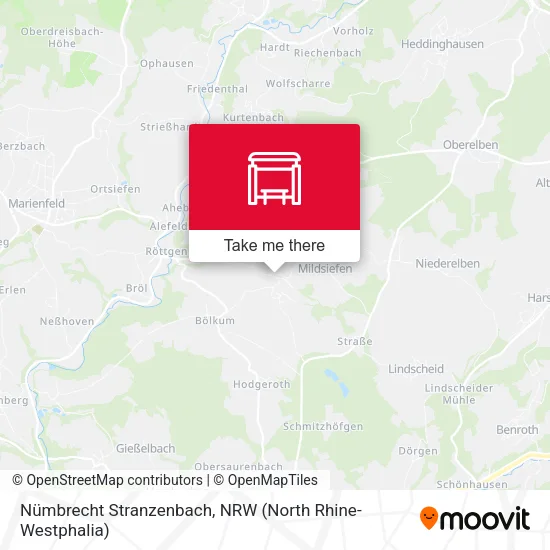 Карта Nümbrecht Stranzenbach