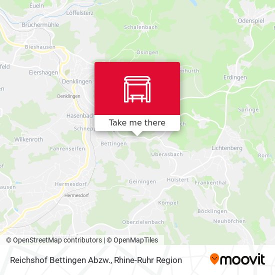 Reichshof Bettingen Abzw. map