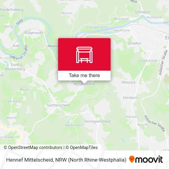 Hennef Mittelscheid map