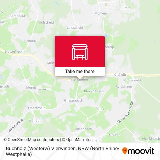 Карта Buchholz (Westerw) Vierwinden