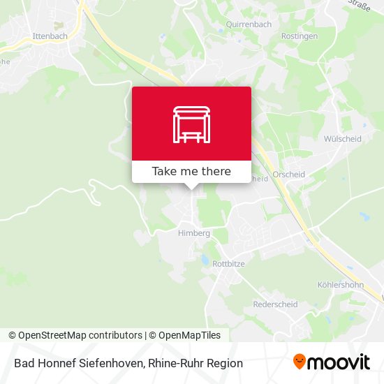 Bad Honnef Siefenhoven map