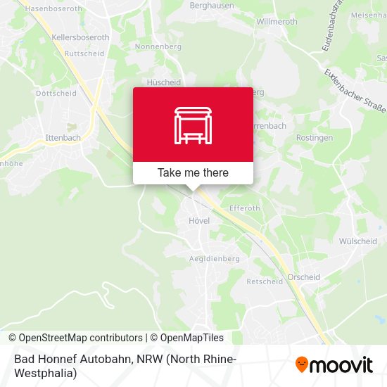 Карта Bad Honnef Autobahn