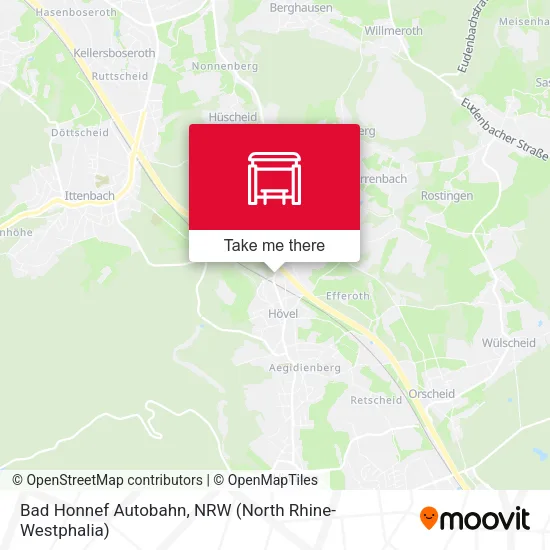 Карта Bad Honnef Autobahn