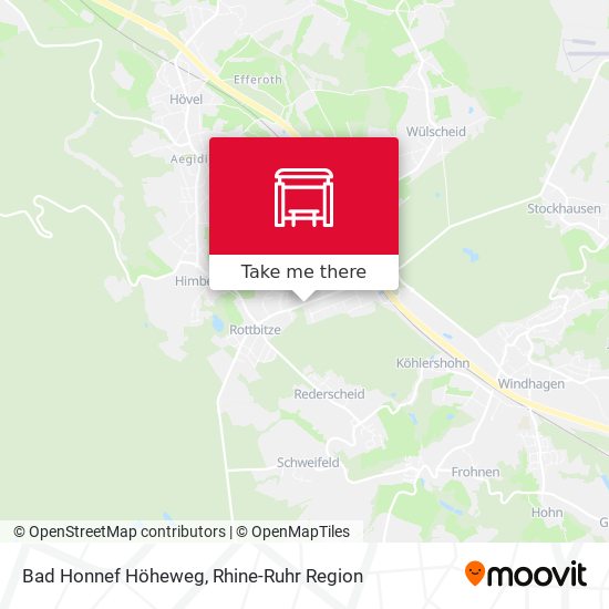 Bad Honnef Höheweg map