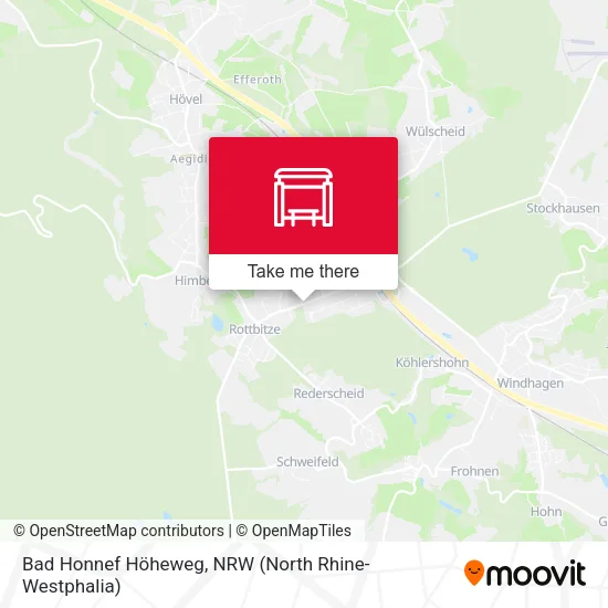 Карта Bad Honnef Höheweg