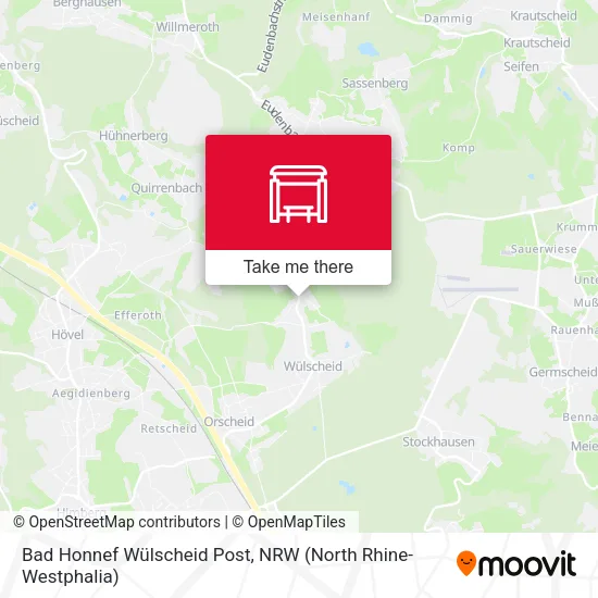 Карта Bad Honnef Wülscheid Post