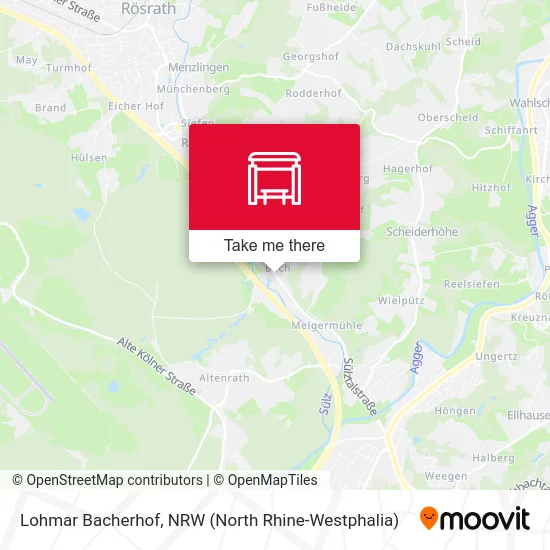 Lohmar Bacherhof map