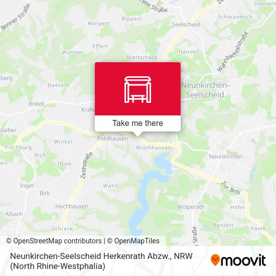 Карта Neunkirchen-Seelscheid Herkenrath Abzw.