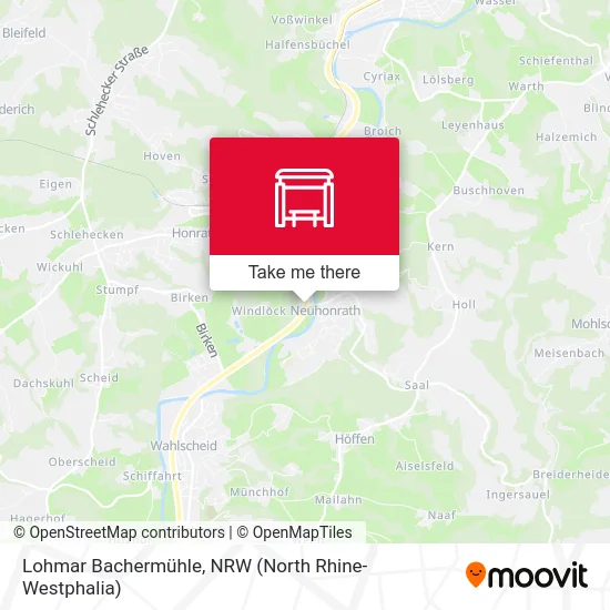 Lohmar Bachermühle map
