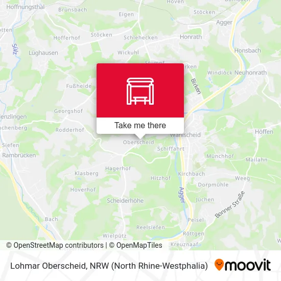 Lohmar Oberscheid map