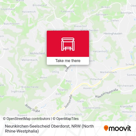 Карта Neunkirchen-Seelscheid Oberdorst